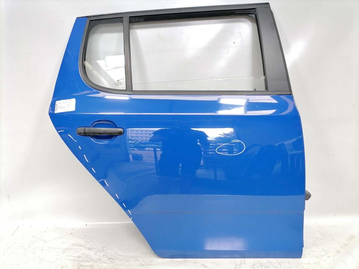 Skoda Fabia 2 5J original Tür hinten rechts 4590 Dynamic Blau Fließheck Bj.2009